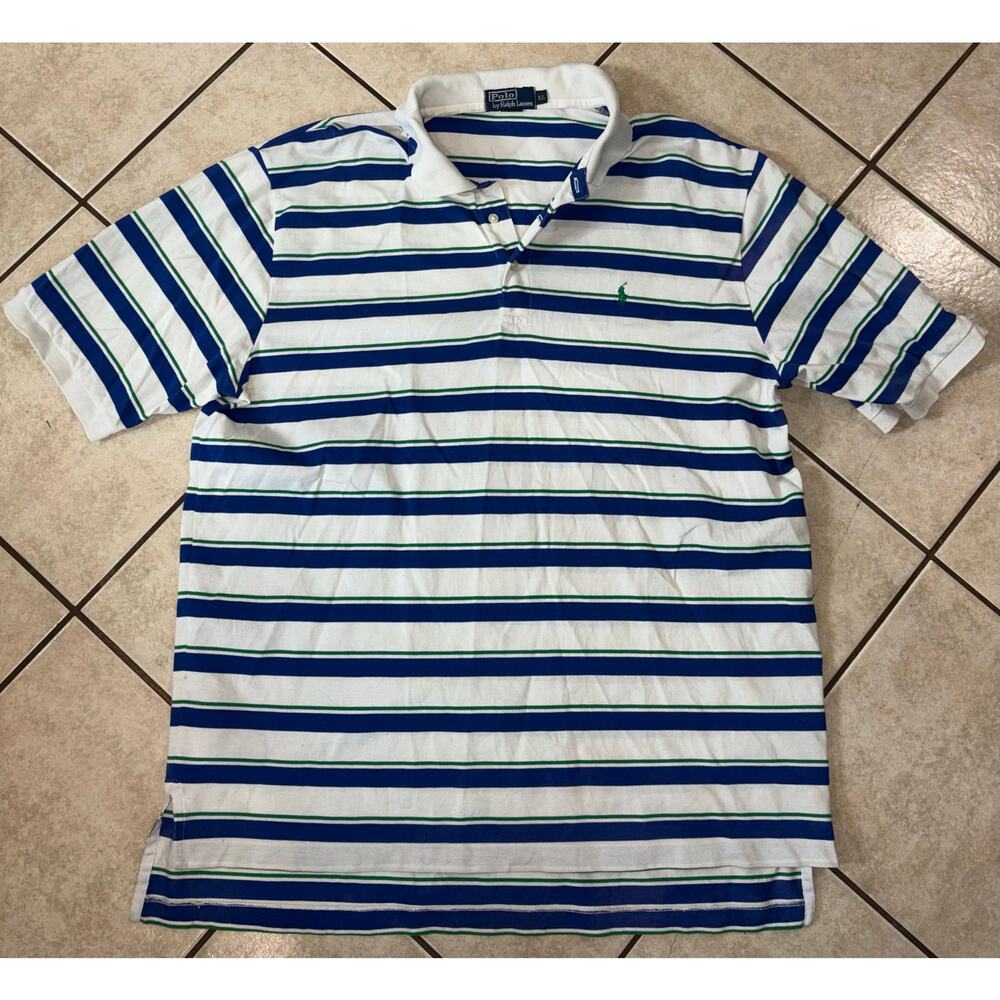 Polo Ralph Lauren XL men’s blue green short sleeve